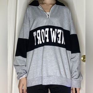 Oversized polo top